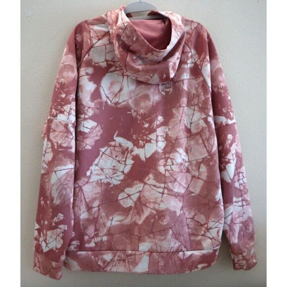 Nike DQ4836-698 Men's Sz L Pink Therma-FIT Printed Pullover Fitness Hoodie - Picture 2 of 10